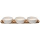 Villeroy & Boch Pizza Passion Set di ciotole Rotondo Bamboo, Porcellana Bianco, Legno 1 pz 2