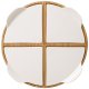 Villeroy & Boch Pizza Passion Bamboo, Porcellana Bianco, Legno Rotondo Set da portata 2