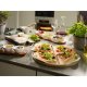 Villeroy & Boch Pizza Passion Bamboo, Porcellana Bianco, Legno Rotondo Set da portata 5