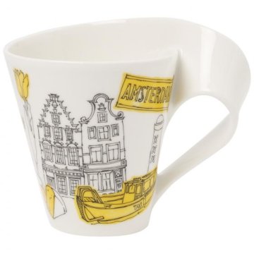 Villeroy & Boch Cities of the World tazza Nero, Bianco, Giallo Caffè 1 pz