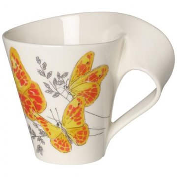 Villeroy & Boch NewWave tazza Nero, Rosso, Bianco, Giallo Caffè 1 pz