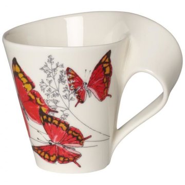 Villeroy & Boch NewWave tazza Nero, Rosso, Bianco, Giallo Caffè 1 pz