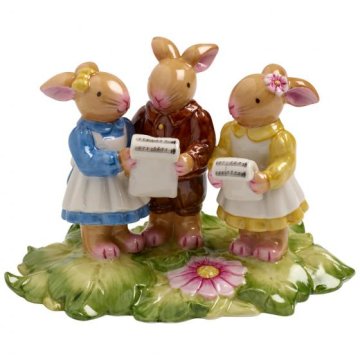 Villeroy & Boch Bunny Family statuetta e statua ornamentale Multicolore Porcellana