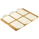 Villeroy & Boch Pizza Passion Bamboo, Porcellana Bianco, Legno Rettangolare Set da portata 2