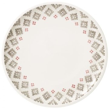 Villeroy & Boch Artesano Montagne Piatto da portata Rotondo Porcellana Grigio, Rosso, Bianco 1 pz