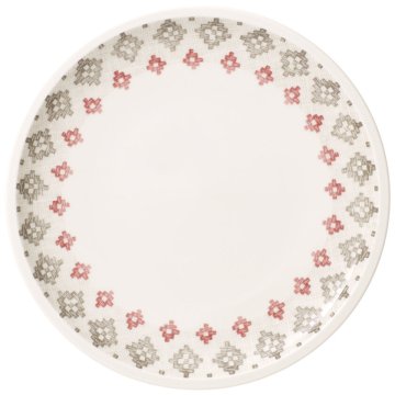 Villeroy & Boch 1041972640 piatto piano Piatto per insalata Rotondo Porcellana Grigio, Rosso, Bianco 1 pz