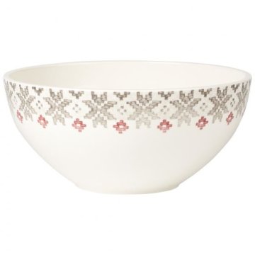 Villeroy & Boch Artesano Montagne Insalatiera 3 L Rotondo Porcellana Grigio, Rosso, Bianco 1 pz