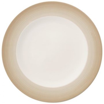 Villeroy & Boch Colourful Life Natural Cotton Vassoio da colazione Rotondo Porcellana Beige, Bianco 1 pz