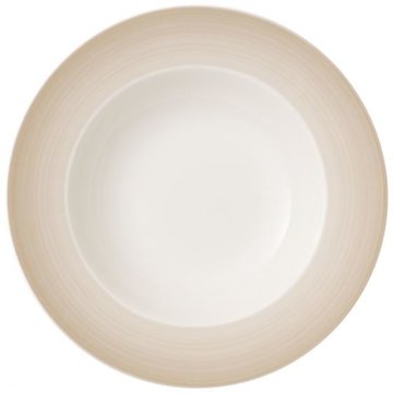 Villeroy & Boch Colourful Life Natural Cotton Piatto fondo Rotondo Porcellana Beige, Bianco 1 pz