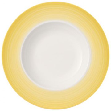 Villeroy & Boch Colourful Life Piatto fondo Rotondo Porcellana Bianco, Giallo 1 pz