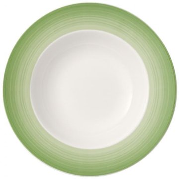 Villeroy & Boch Colourful Life Green Apple Deep Piatto fondo Rotondo Porcellana Verde, Bianco 1 pz