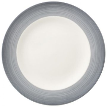 Villeroy & Boch Colourful Life Cosy Assiette Creuse 25 cm, Gris, Porcelaine, Gris, 21.5 cm Vassoio da colazione Rotondo Porcellana Grigio, Bianco 1 pz