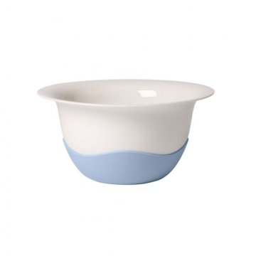 Villeroy & Boch Clever Cooking Ciotola di riso 4,16 L Rotondo Porcellana, Silicone Blu, Bianco 1 pz