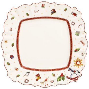 Villeroy & Boch 1485852629 piatto piano Piatto da portata Quadrato Porcellana Multicolore 1 pz
