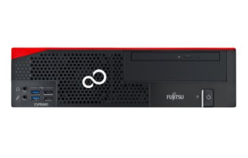 Fujitsu ESPRIMO D556/E85+ Intel® Core™ i3 i3-6100 8 GB DDR4-SDRAM 256 GB SSD Windows 10 Pro Desktop PC Nero, Rosso
