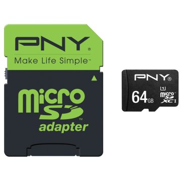 PNY 64GB High Performance MicroSDXC 80MB/s UHS-I Classe 10