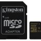 Kingston Technology Gold microSD UHS-I Speed Class 3 (U3) 16GB MicroSDHC Classe 3 3