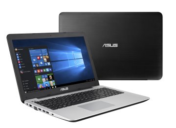ASUS F555DG-XO075T AMD A10 A10-8700P Computer portatile 39,6 cm (15.6") HD 8 GB DDR3L-SDRAM 1 TB HDD AMD Radeon R6 M340DX Windows 10 Nero, Grigio