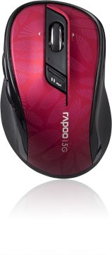 Rapoo 7100 Mouse ottico wireless ergonomico 1000DPI – rosso (10830)