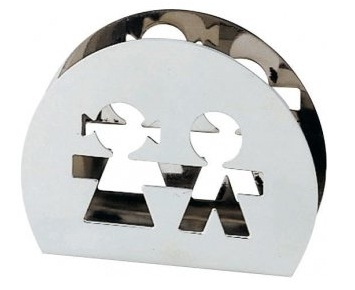 Alessi AKK51 portatovaglioli Acciaio inox