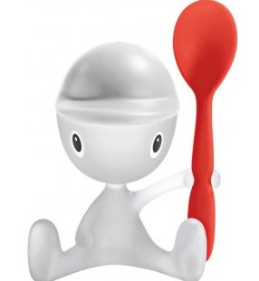 Alessi ASG23 I tazza per uovo Rosso, Bianco