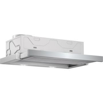 Bosch Serie 4 DFM064A51 cappa aspirante Semintegrato (semincassato) Metallico, Argento 420 m³/h