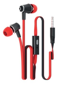 Atlantis Land Nirvana Joy Auricolare Cablato In-ear Musica e Chiamate Nero, Rosso