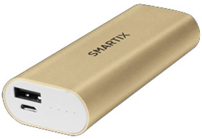 Atlantis Land Smartix Stamina 5200 Ultra Ioni di Litio 5200 mAh Oro