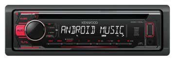 Kenwood KDC-110UR Ricevitore multimediale per auto Nero, Rosso 200 W