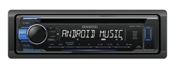 Kenwood KDC-110UB Ricevitore multimediale per auto Nero, Blu 200 W