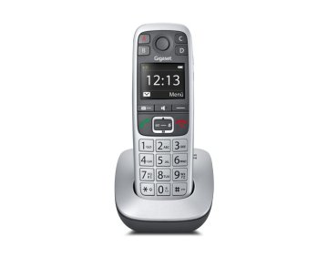 Gigaset E 560 Telefono DECT Identificatore di chiamata Nero, Argento