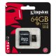 Kingston Technology microSDHC/SDXC Class 10 UHS-I 64GB MicroSDXC Classe 10 4