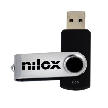 Nilox USBPENDRIVESW8 unità flash USB 8 GB USB tipo A 2.0 Nero, Grigio