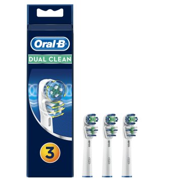 Oral-B Testine di ricambio Dual Clean 3 ricambi
