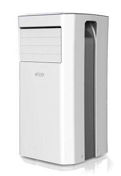 Argoclima Glamour condizionatore portatile 64 dB 1000 W Argento, Bianco