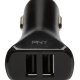 PNY P-P-DC-2UF-K01-RB Caricabatterie per dispositivi mobili Universale Nero Accendisigari Auto 2