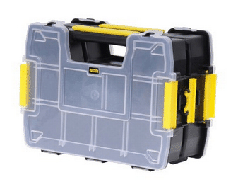 Stanley STST1-71197 Cassetta degli attrezzi Scatola per minuteria Plastica, Polipropilene Nero, Bianco, Giallo