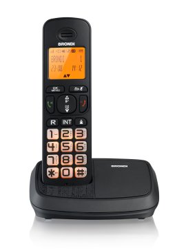 Brondi Bravo Rich Telefono DECT Identificatore di chiamata Nero