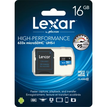 Lexar High-Performance 633x microSDHC/microSDXC UHS-I 16 GB Classe 10