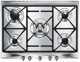 Smeg SE706GH piano cottura Acciaio inox Da incasso Gas 5 Fornello(i)