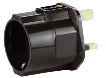 Pure 16000958 adattatore per presa di corrente Tipo G (UK) Tipo C (Europlug) Nero