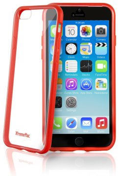 XtremeMac IPP-MA6-73 custodia per cellulare Cover Rosso, Trasparente