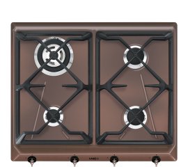 Smeg SRV864RAGH piano cottura Rame Da incasso Gas 4 Fornello(i)