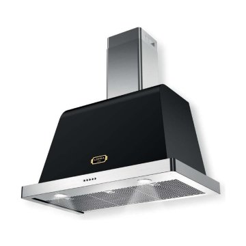 Lofra Dolcevita 90 Cappa aspirante a parete Nero, Acciaio inox 800 m³/h