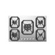Lofra Urano 75 Acciaio inox Da incasso 75 cm Gas 5 Fornello(i) 2