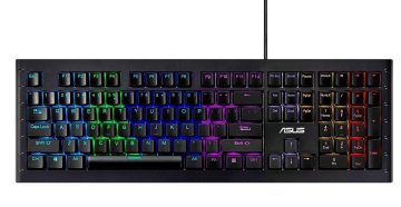 ASUS Sagaris GK1100 tastiera Gaming USB QWERTY Italiano Nero