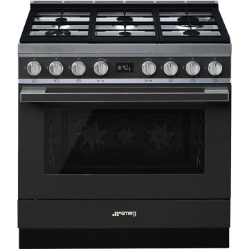 Smeg CPF9GPAN cucina Elettrico Gas Antracite
