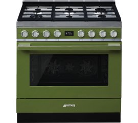 Smeg CPF9GPOG cucina Elettrico Gas Oliva