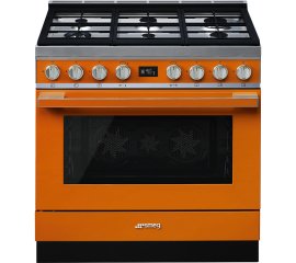 Smeg CPF9GPOR cucina Elettrico Gas Arancione