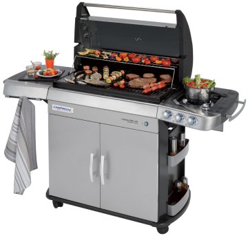 Campingaz 4 Series RBS LXS Barbecue Zona cottura Gas Nero, Grigio 12400 W